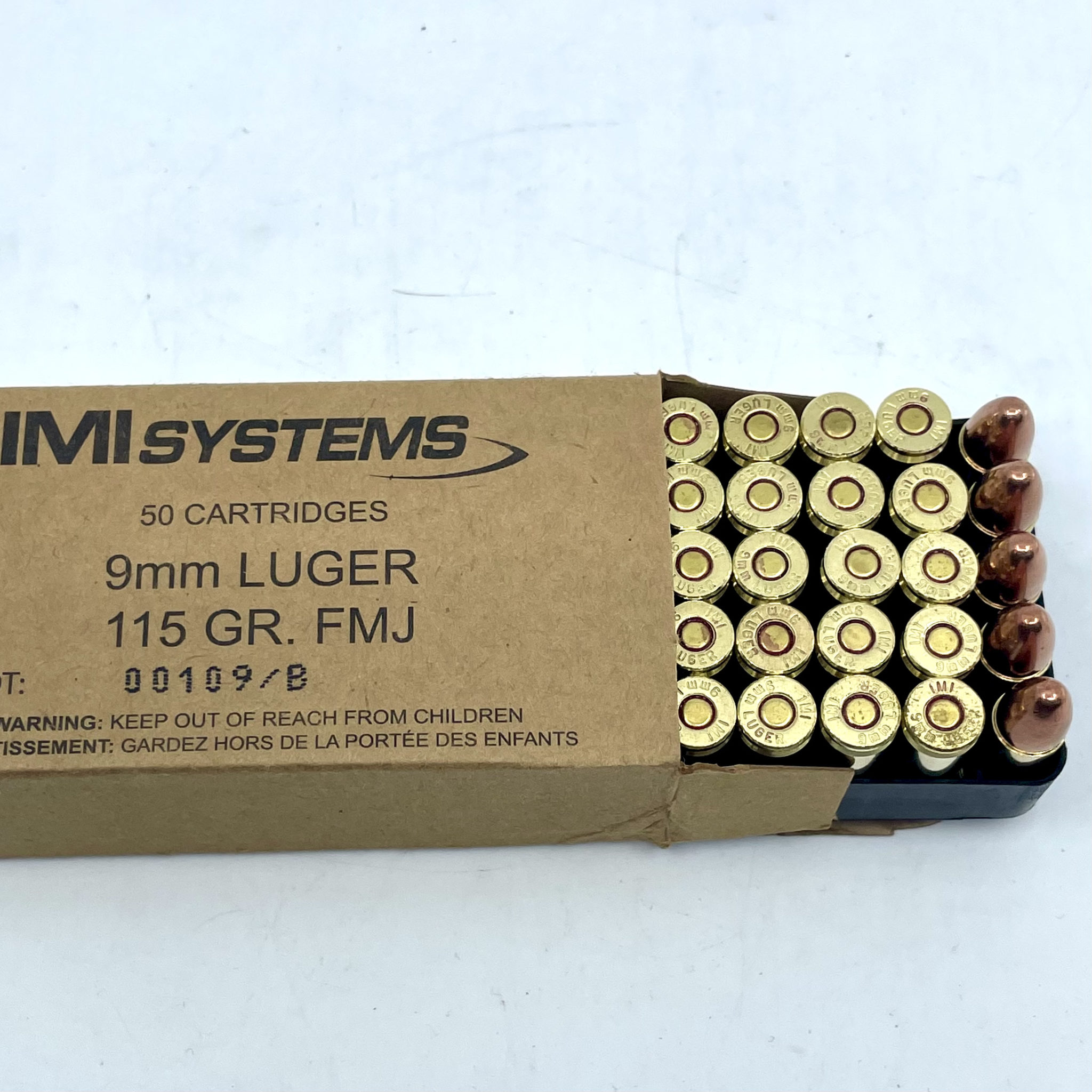 9mm Luger – 115Gr FMJ – IMI – 1,000 Rds Full Case! | CLT Ammo