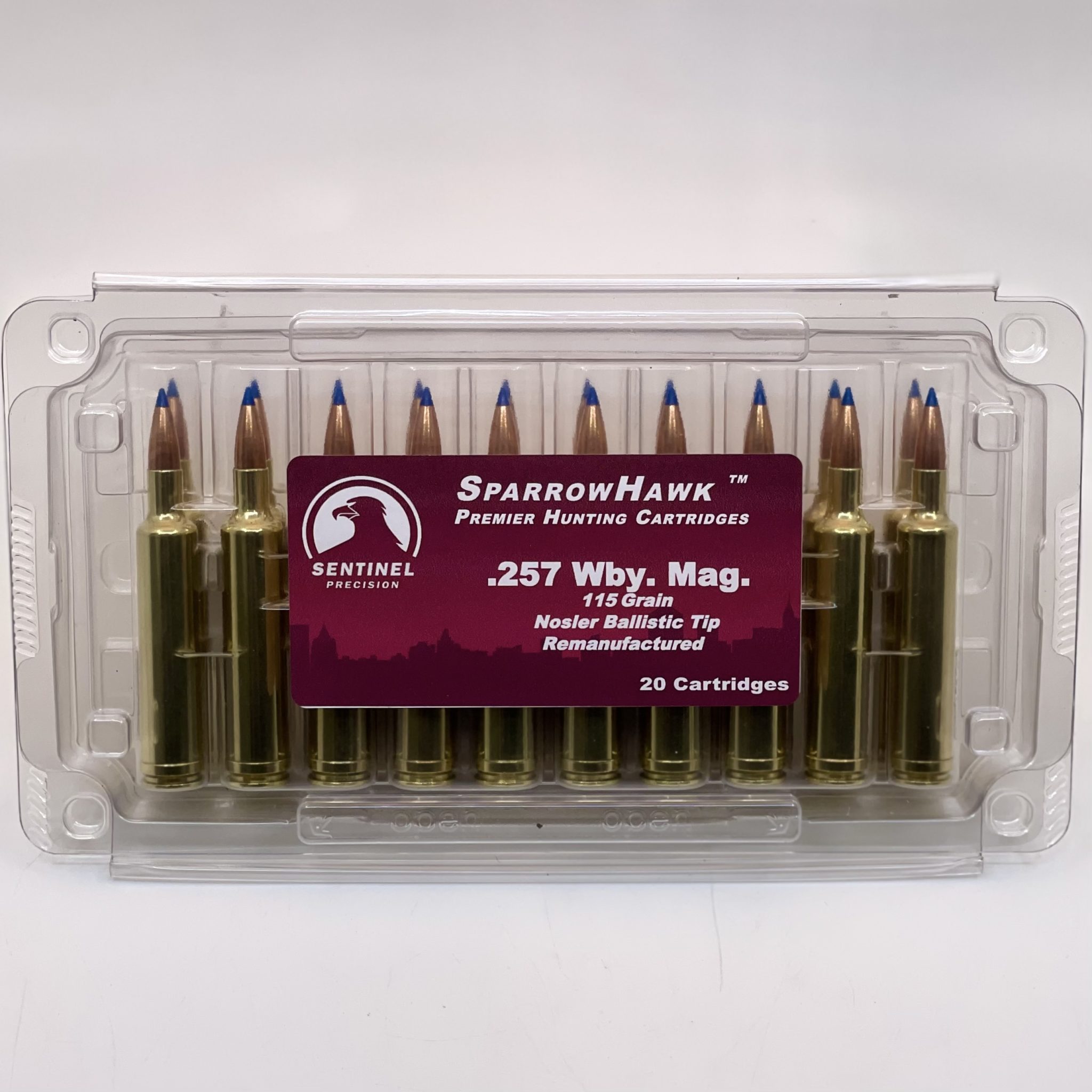 .257 Weatherby Mag 115 Gr Nosler Ballistic Tip Remanufactured CLT